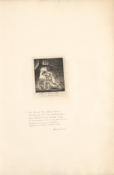 For the Sexes. The Gates of Paradise, Plate 3, I found him beneath a Tree by William Blake